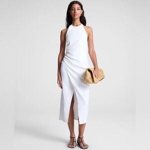 A.L.C. Sylvie Linen Midi Halter Dress